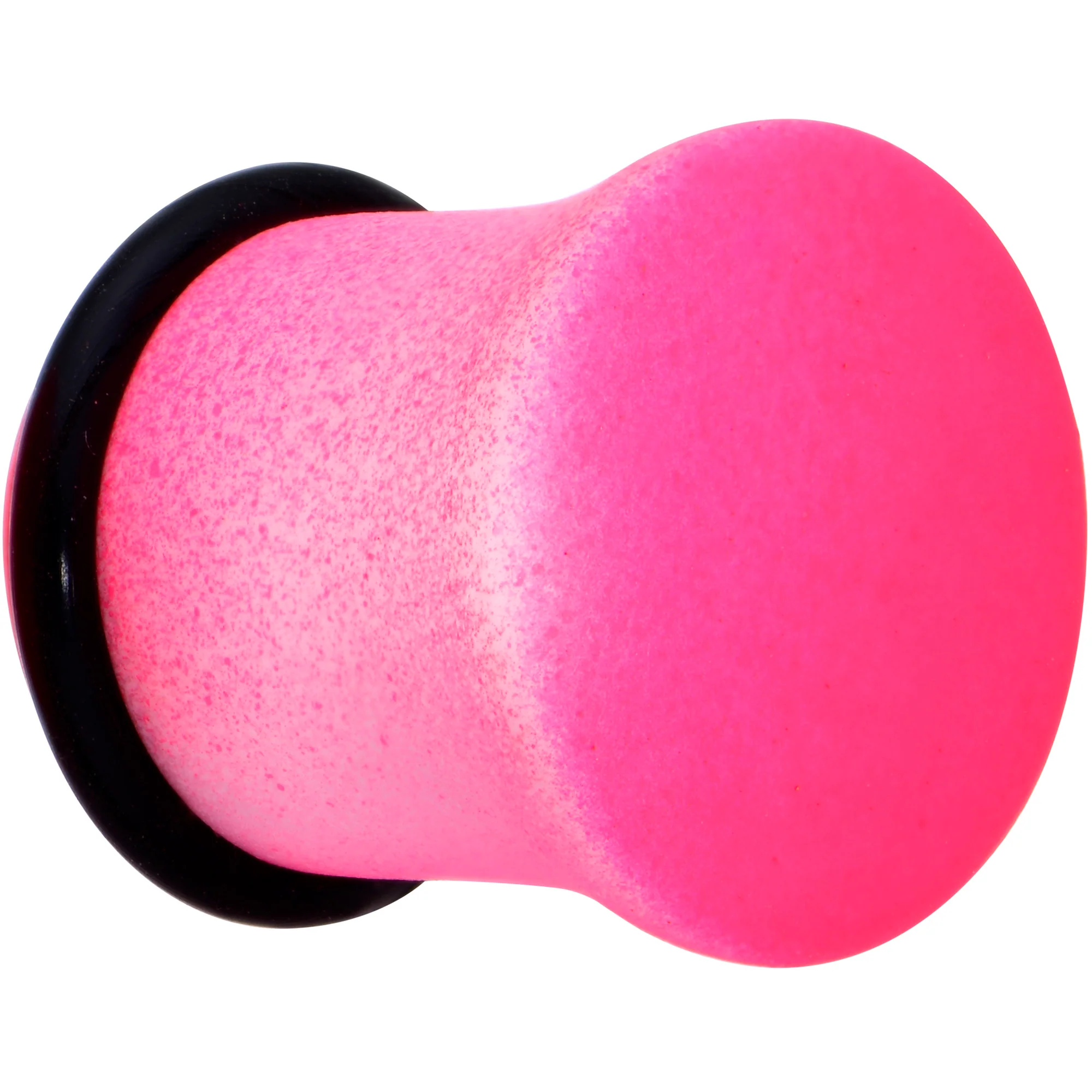 White Pink Ombre Matte Acrylic Single Flare Plug Set Sizes 2mm-12mm - Image 2