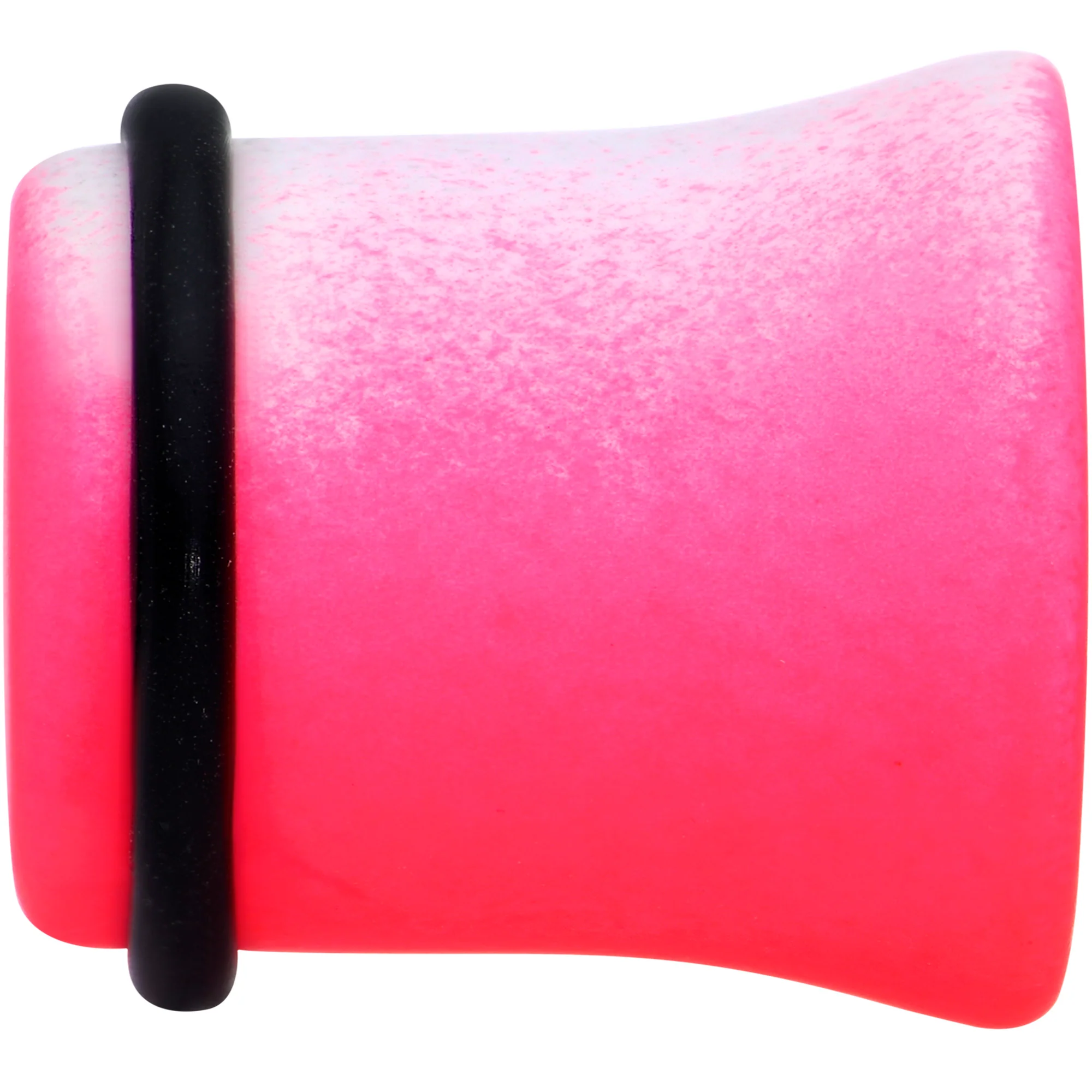 White Pink Ombre Matte Acrylic Single Flare Plug Set Sizes 2mm-12mm - Image 4