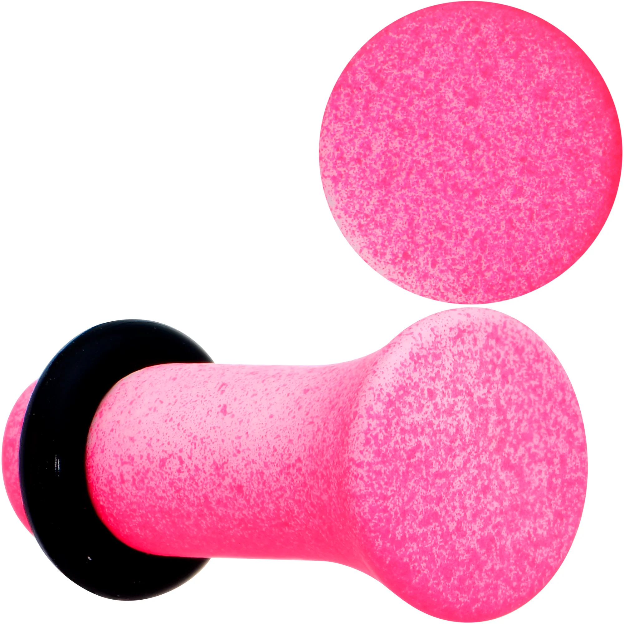 White Pink Ombre Matte Acrylic Single Flare Plug Set Sizes 2mm-12mm - Image 8