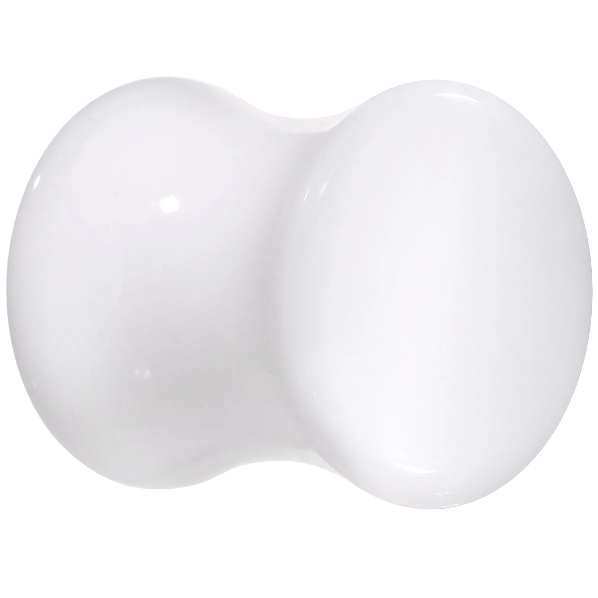 White UV Acrylic Saddle Plug Set 4mm to 25mm - Image 2