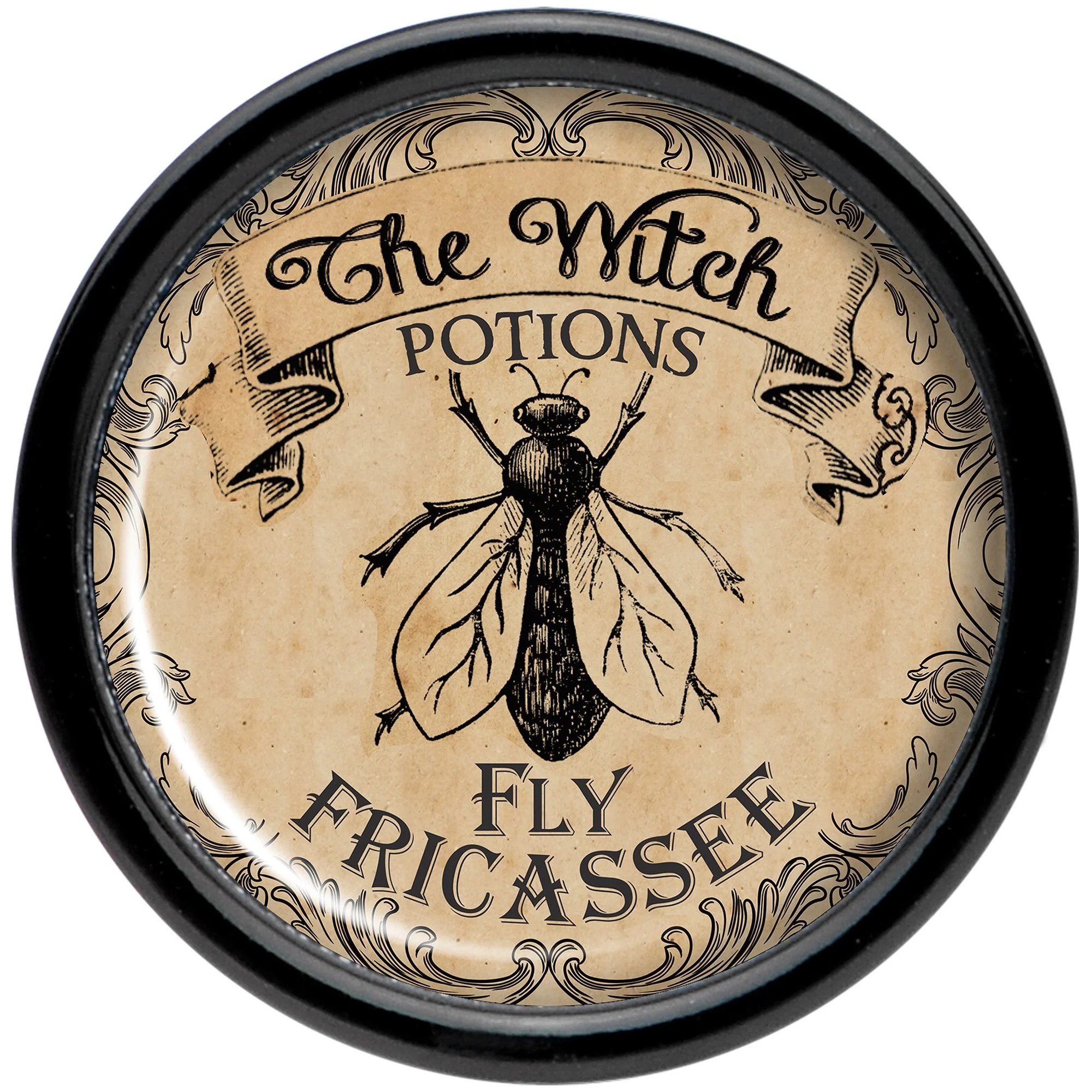Witches Brew Fly Fricassee Halloween Black Acrylic Plug Sizes 0G to 20mm - Image 3