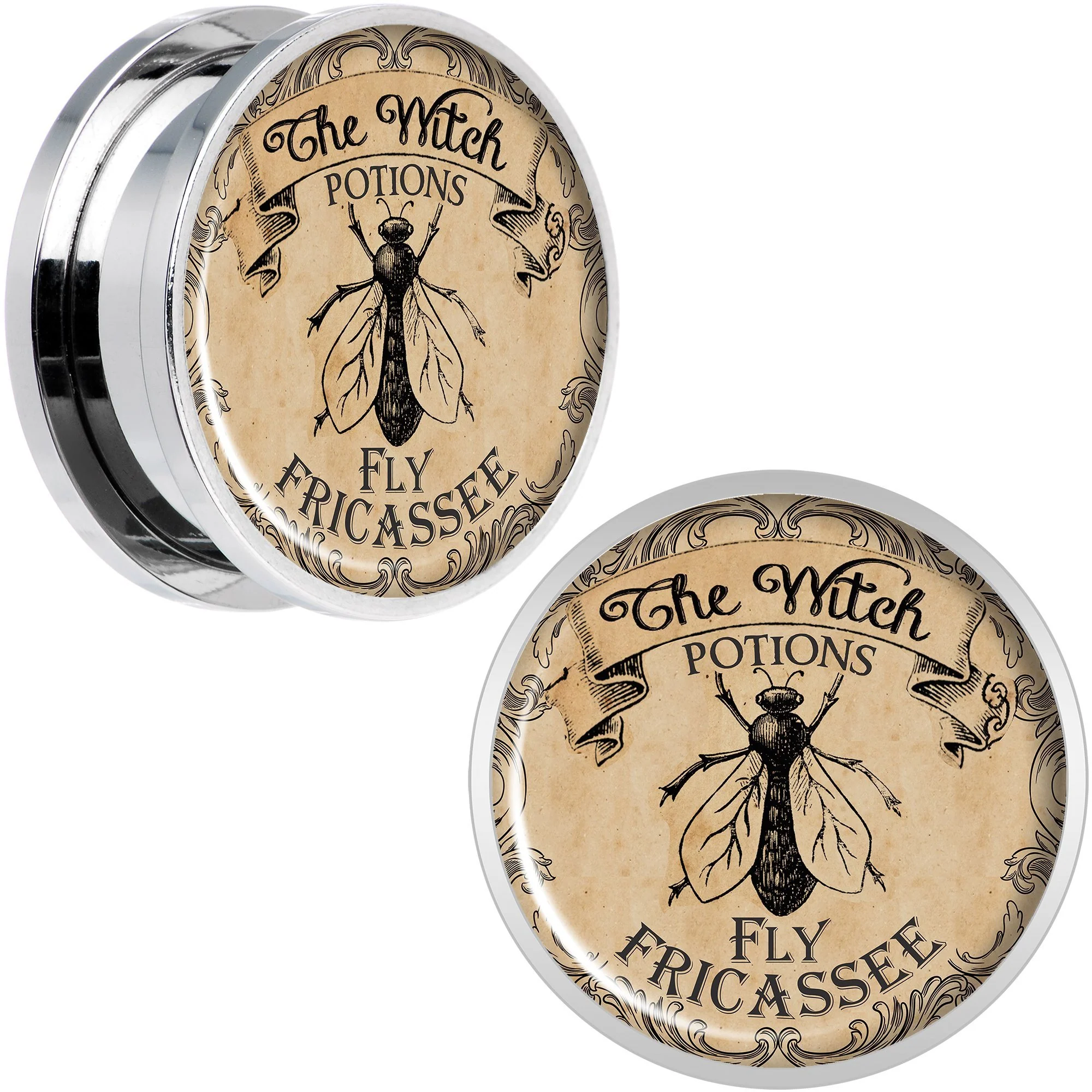 Witches Brew Fly Fricassee Halloween Plug Set  0G to 20mm - Image 10