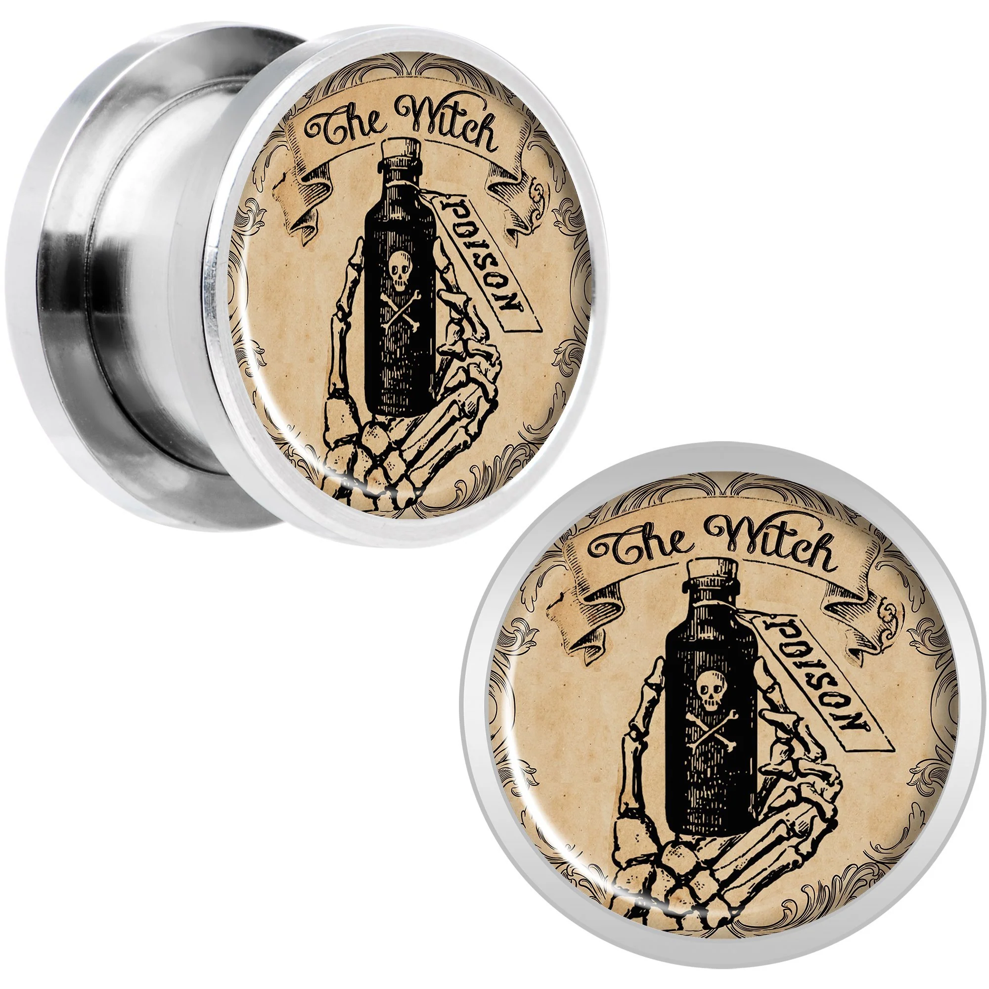 Witches Brew Poison Potion Halloween Plug Set 0G to 20mm - Image 6