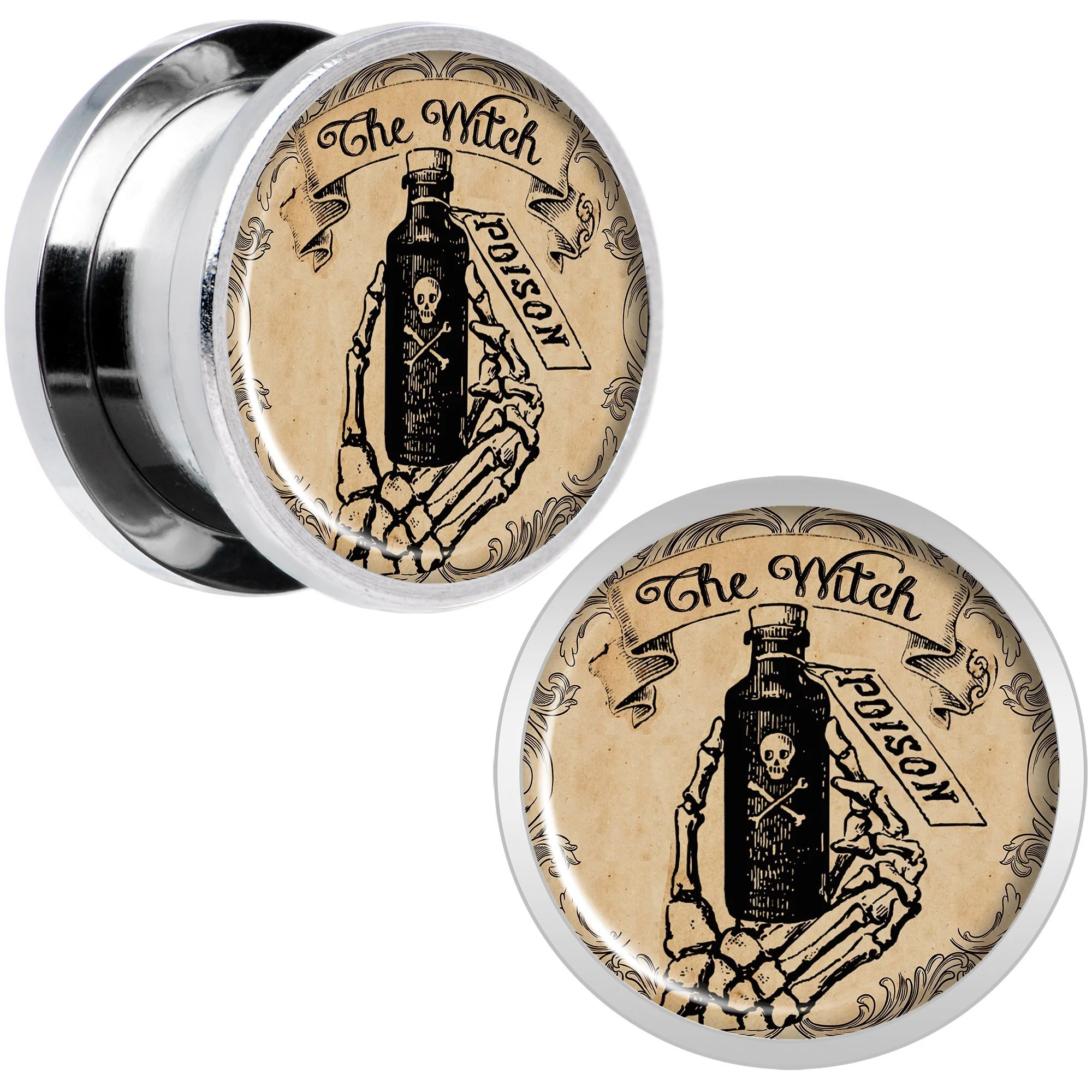 Witches Brew Poison Potion Halloween Plug Set 0G to 20mm - Image 7
