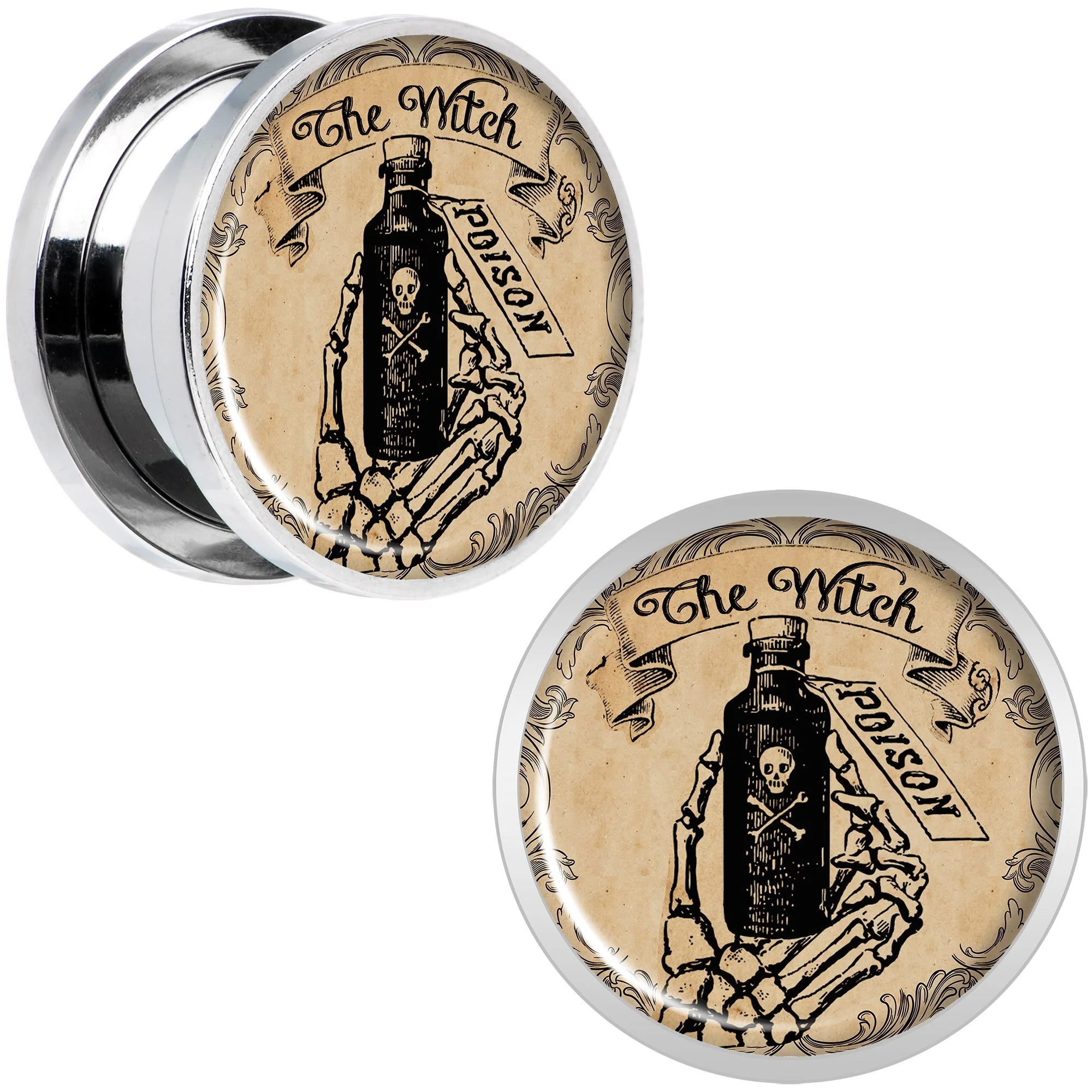 Witches Brew Poison Potion Halloween Plug Set 0G to 20mm - Image 8