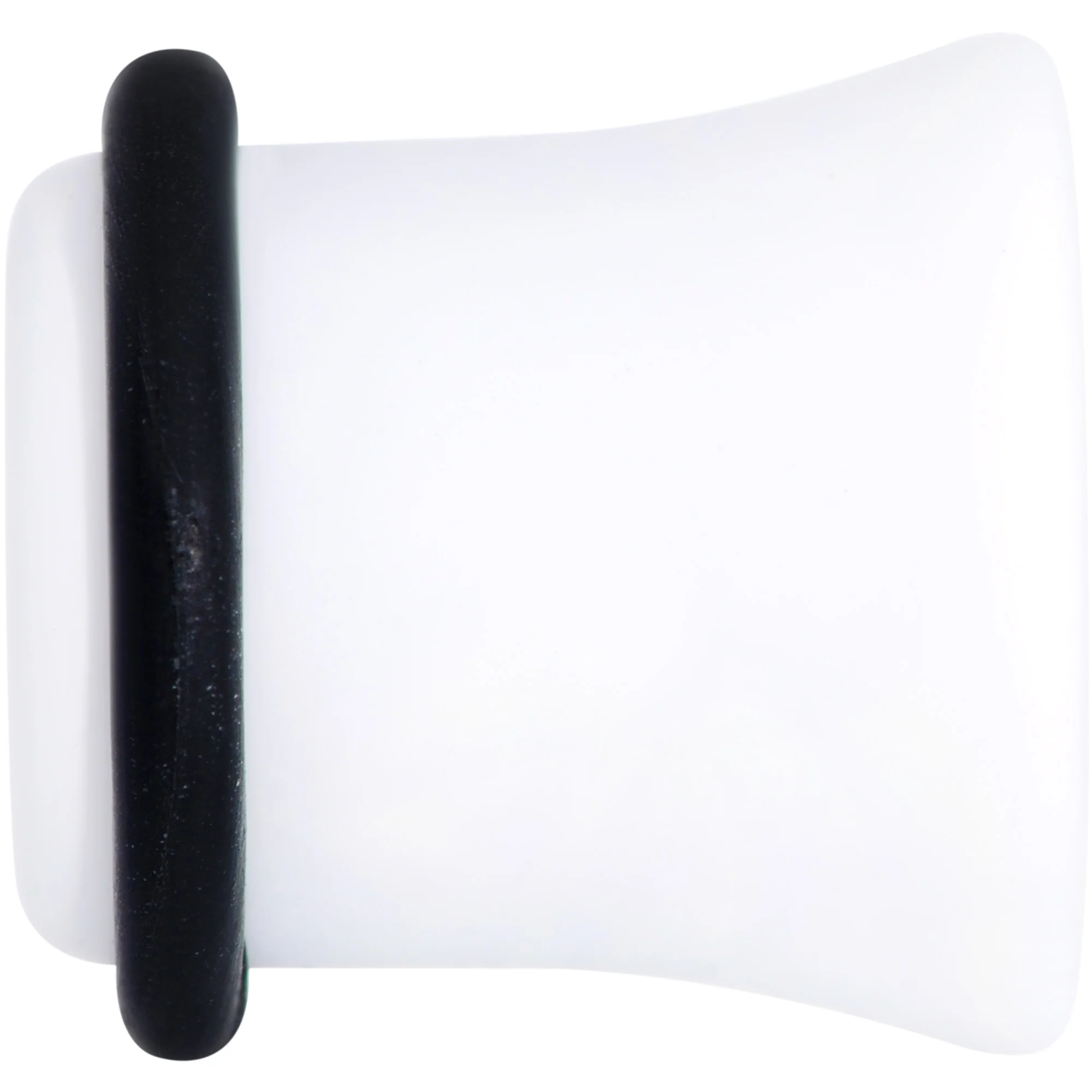 Wonderful White Matte Acrylic Single Flare Plug Set - Image 4