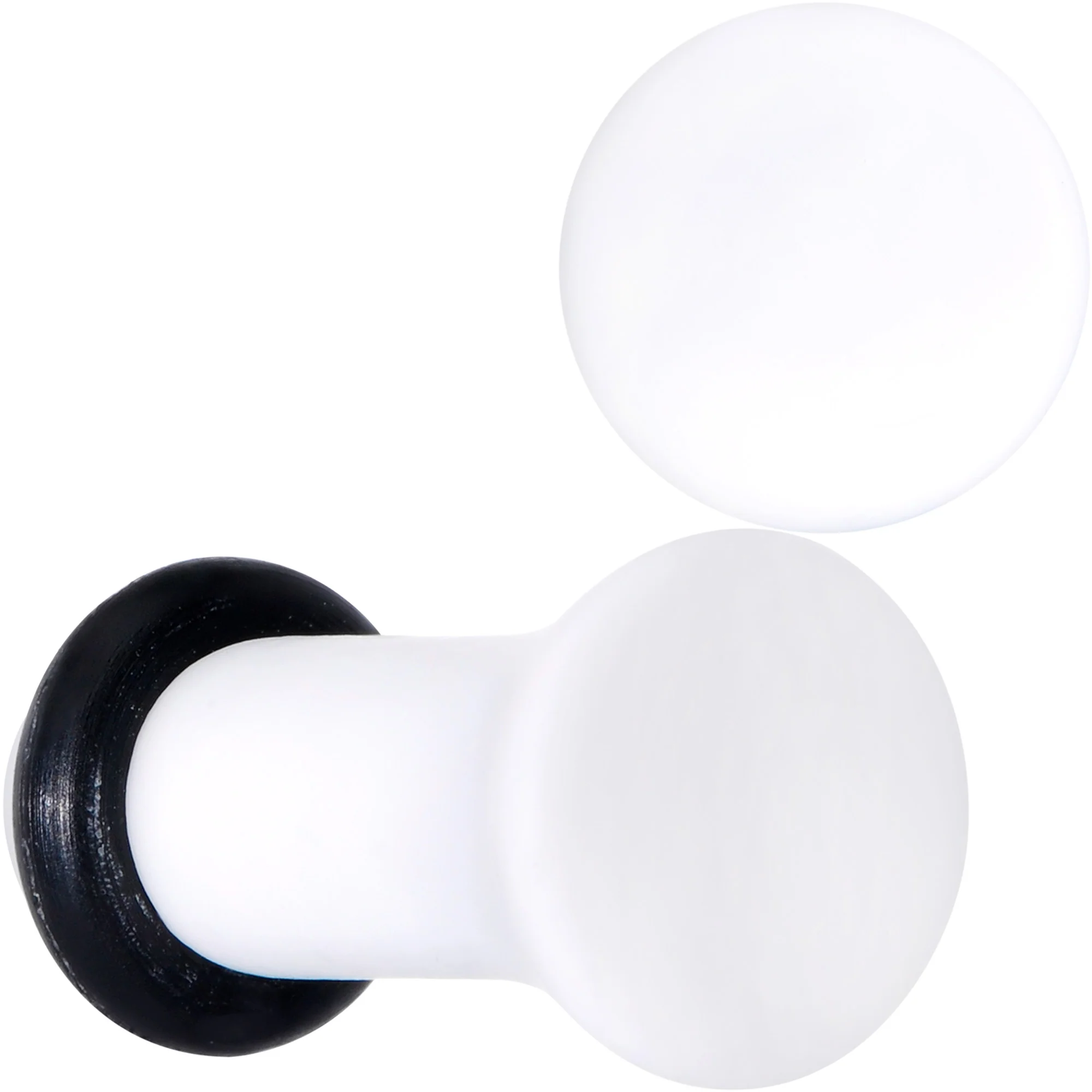 Wonderful White Matte Acrylic Single Flare Plug Set - Image 7