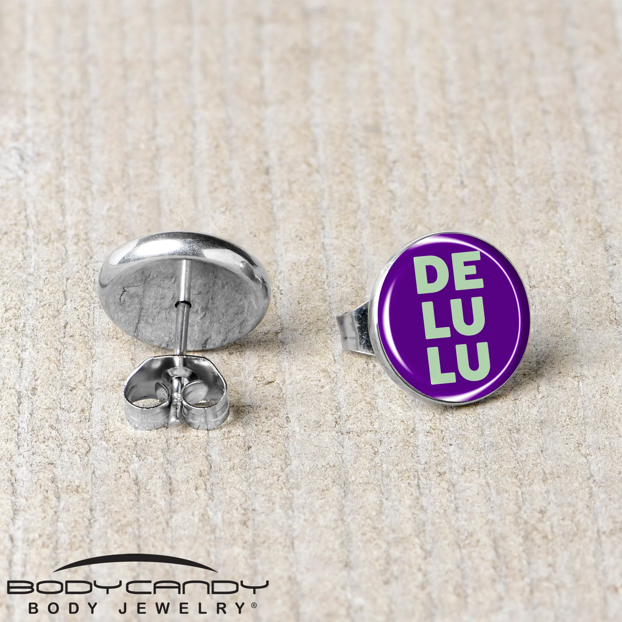 Word DELULU Stud Earrings by Onyx O - Image 5