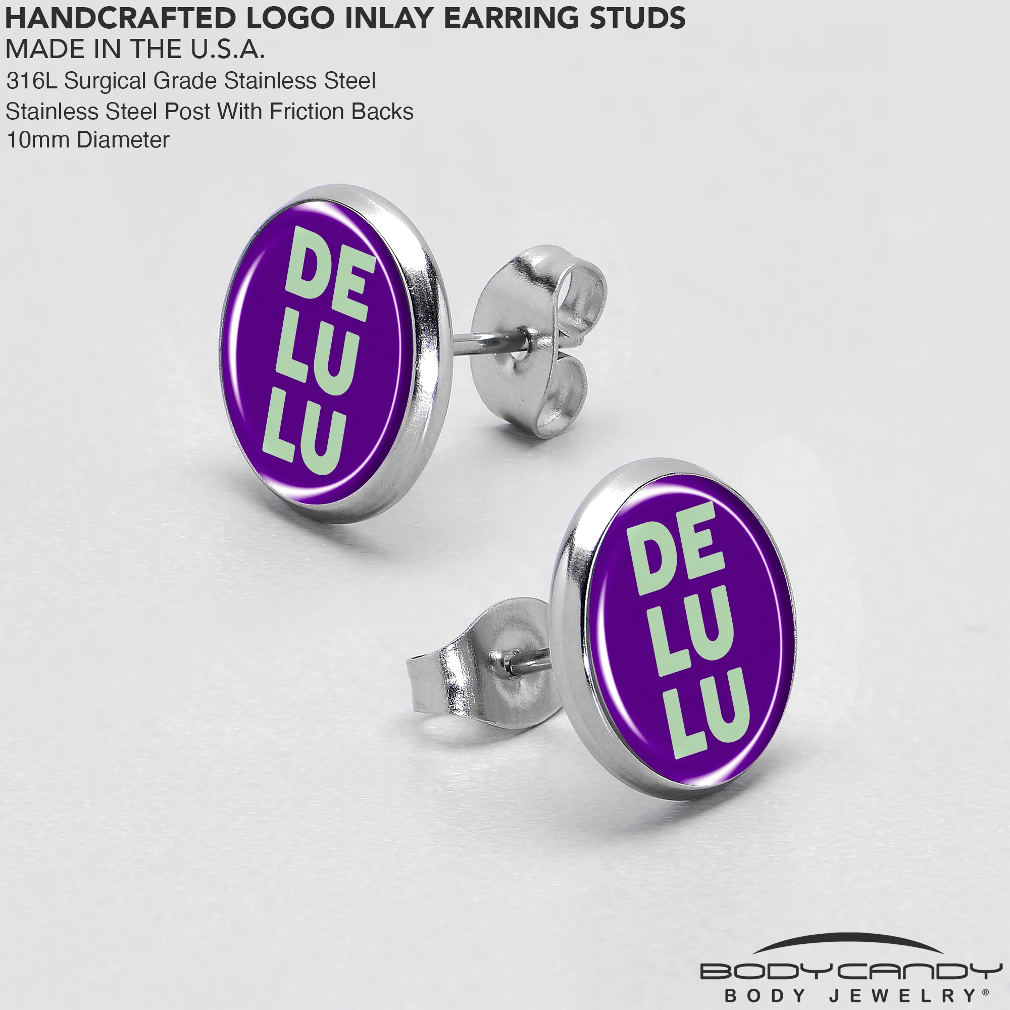 Word DELULU Stud Earrings by Onyx O - Image 7