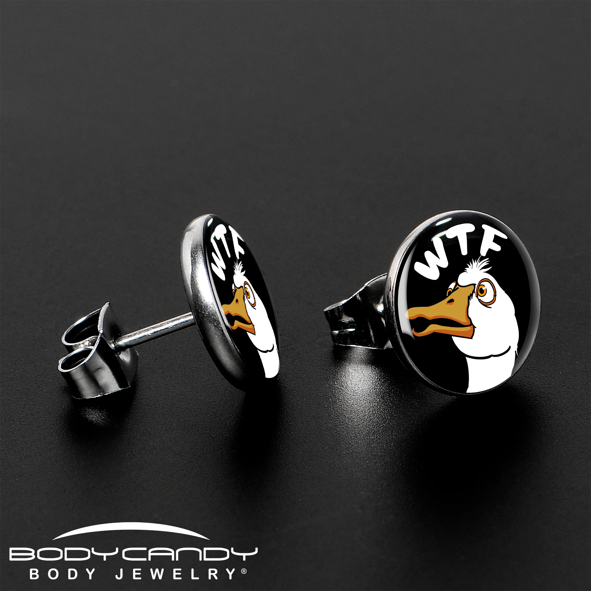 WTF Duck Stud Earrings by Onyx O - Image 3
