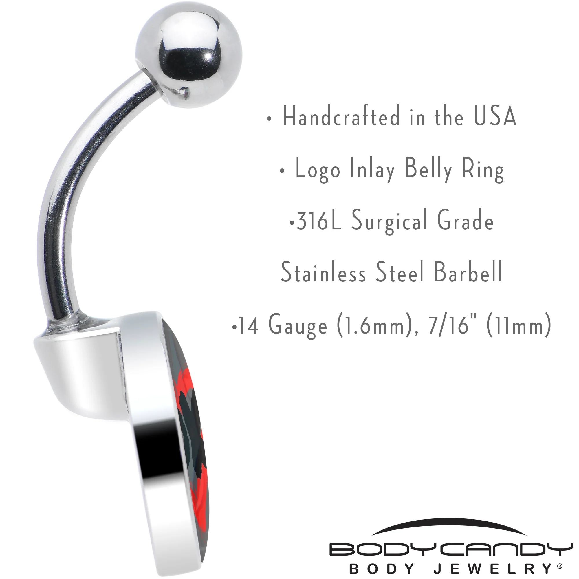 XOXO Heart Belly Ring by Onyx O - Image 7