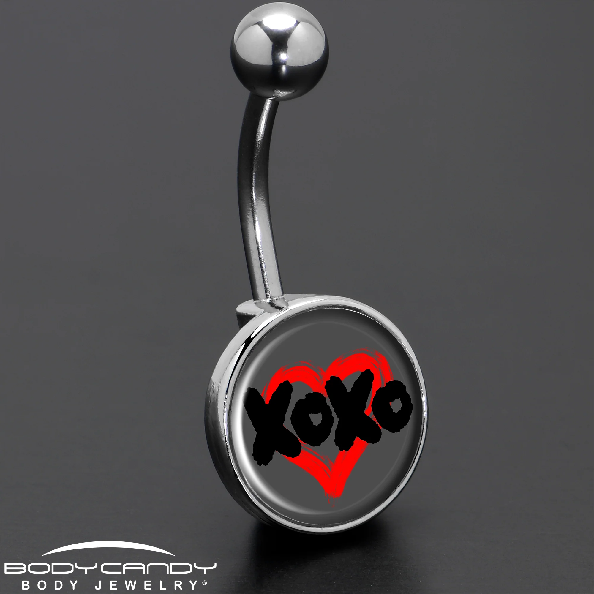 XOXO Heart Belly Ring by Onyx O - Image 8