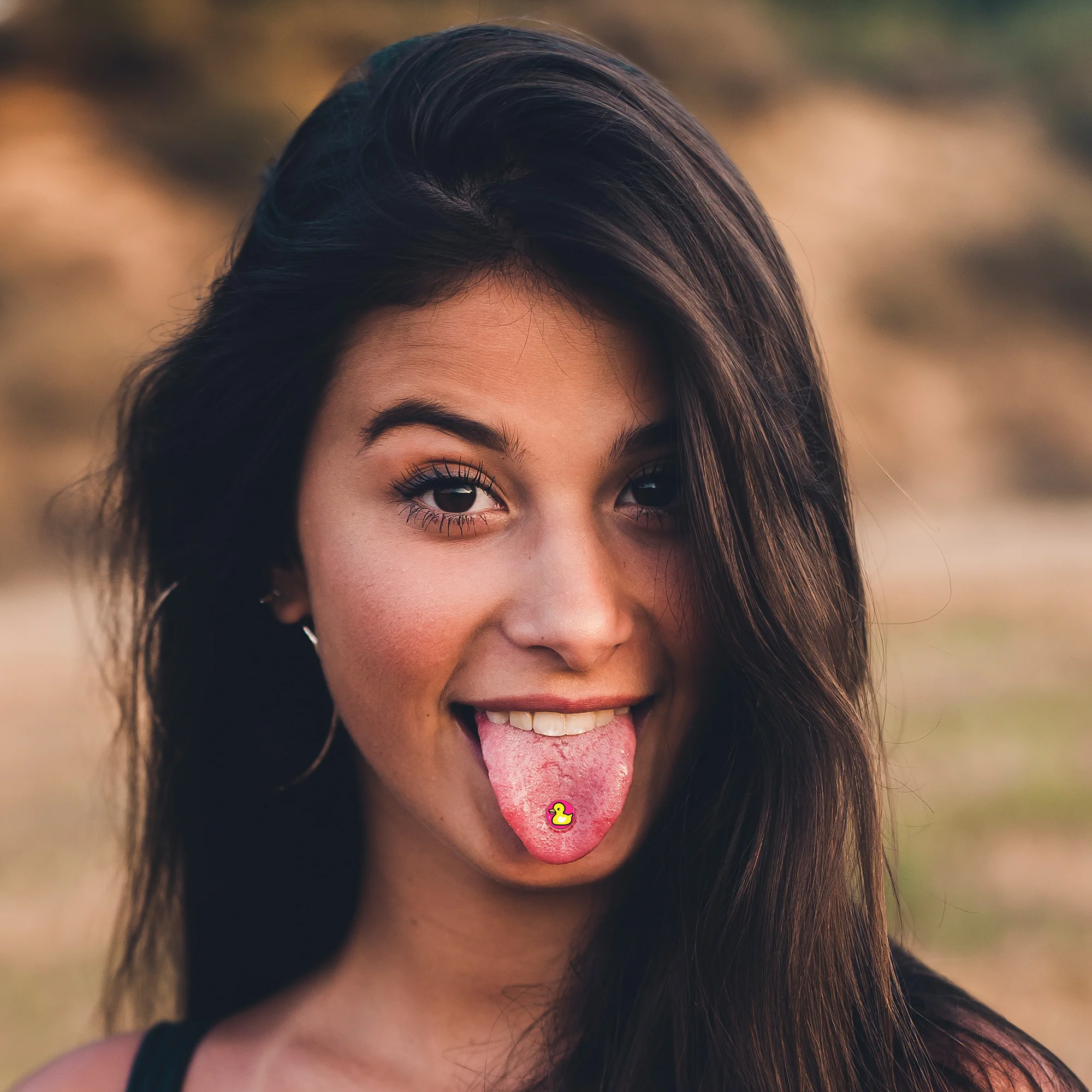 Yellow Ducky Barbell Tongue Ring by Onyx O - Image 4