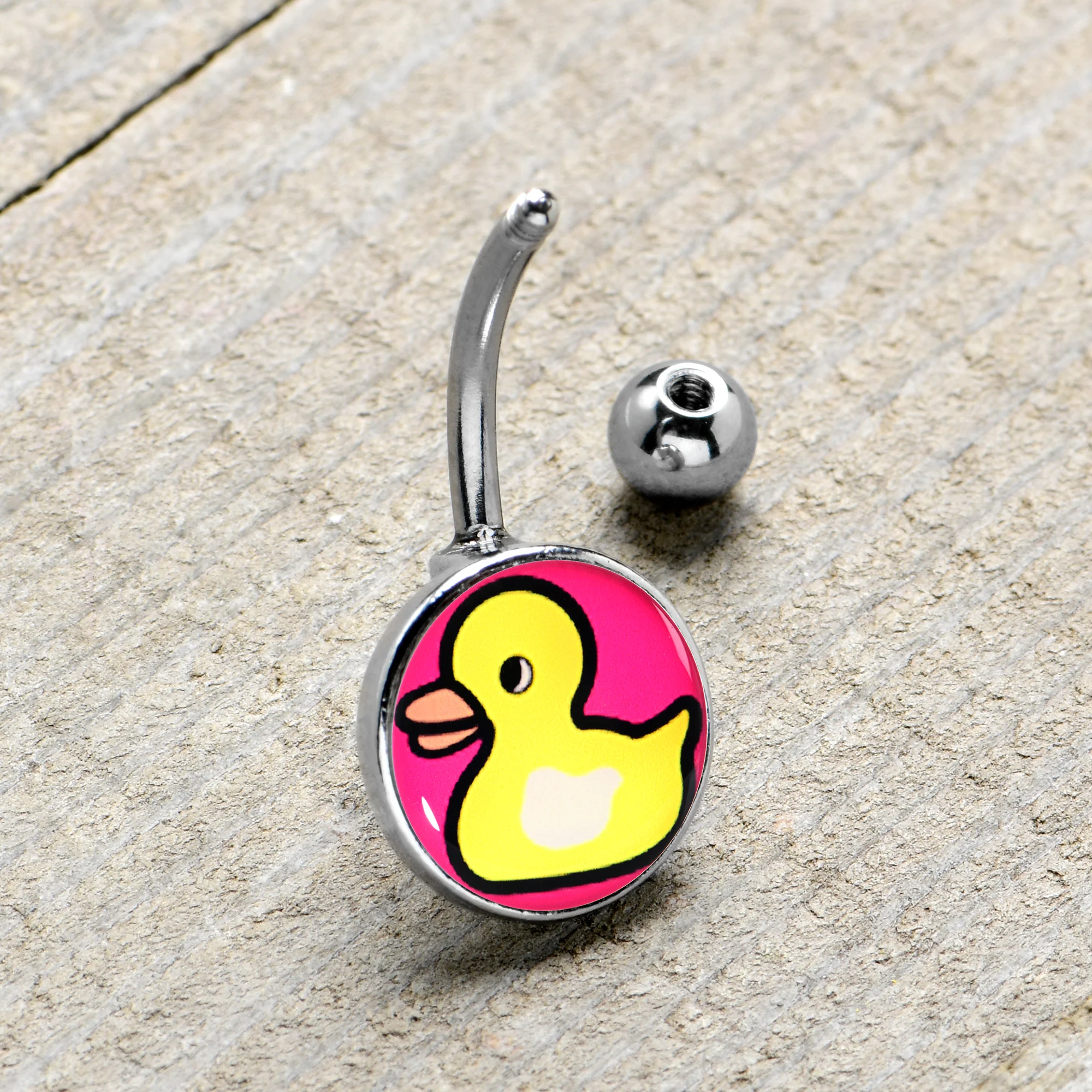 Yellow Ducky Belly Ring by Onyx O - Image 3