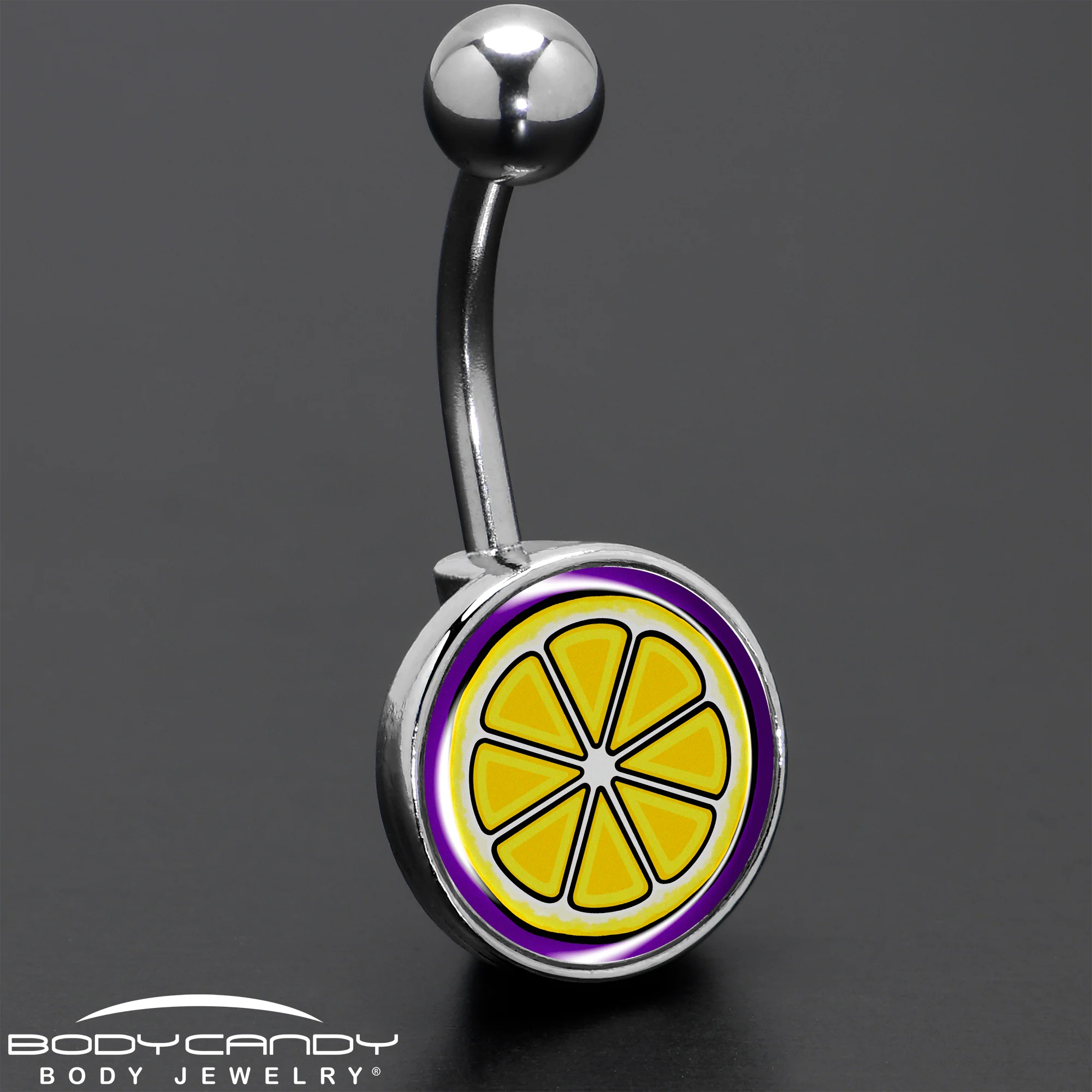 Yellow Slice of Lemon Belly Ring by Onyx O - Image 8