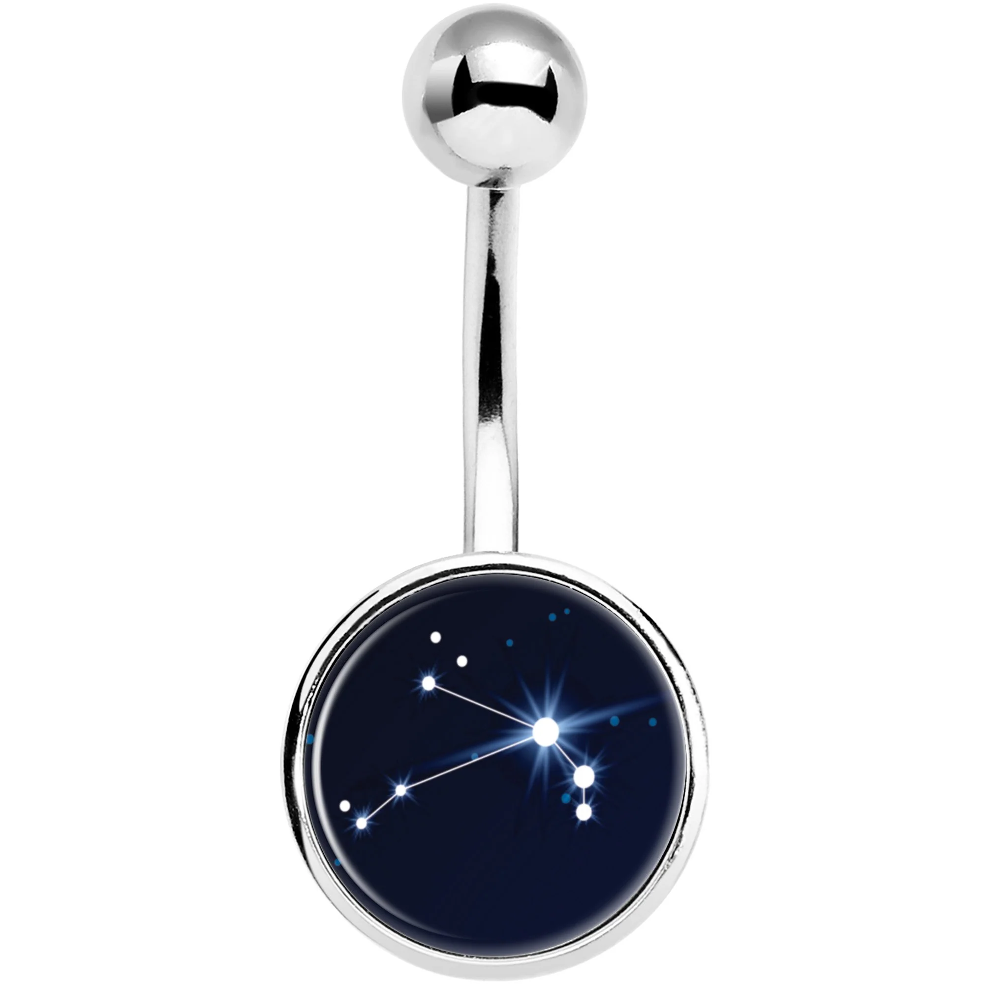 Zodiac Constellation Aries Belly Ring - Image 2