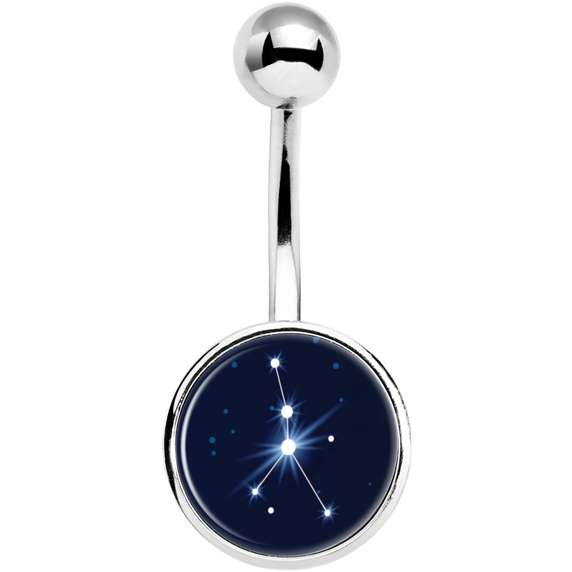 Zodiac Constellation Cancer Belly Ring - Image 2