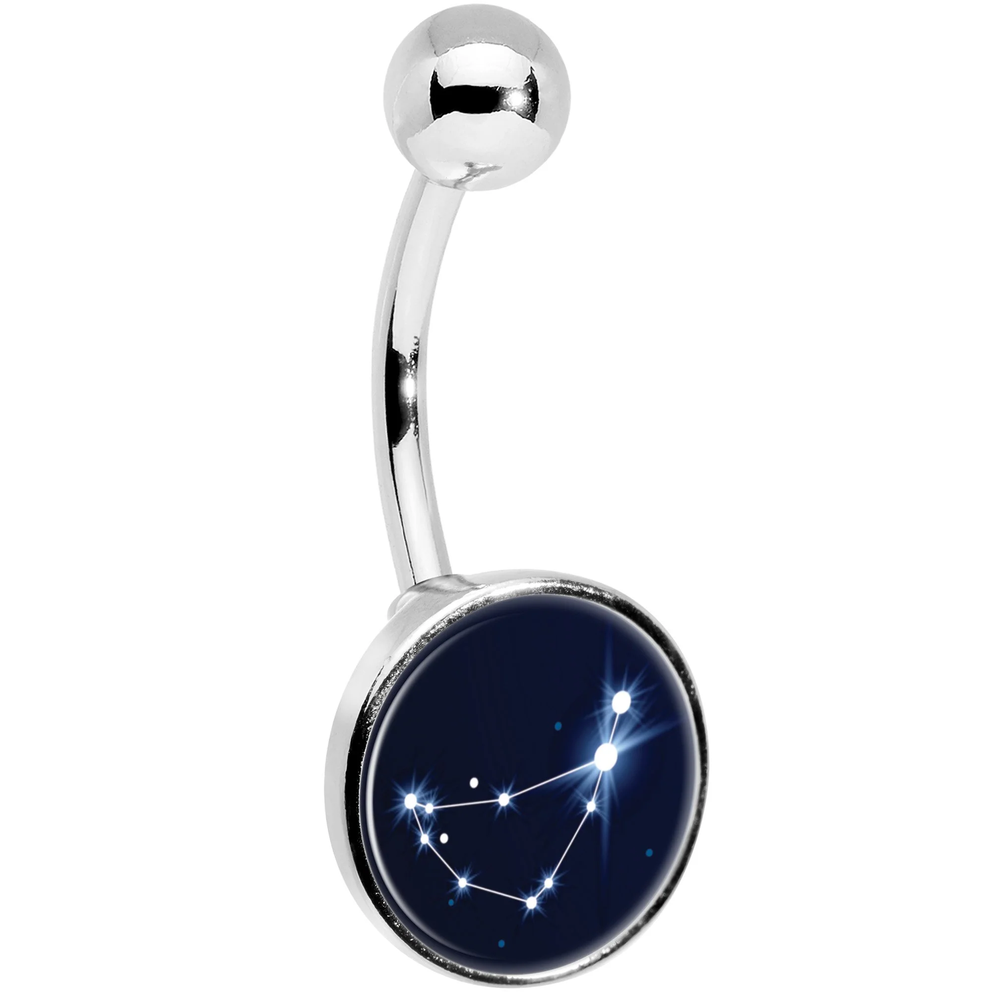 Zodiac Constellation Capricorn Belly Ring - Image 3