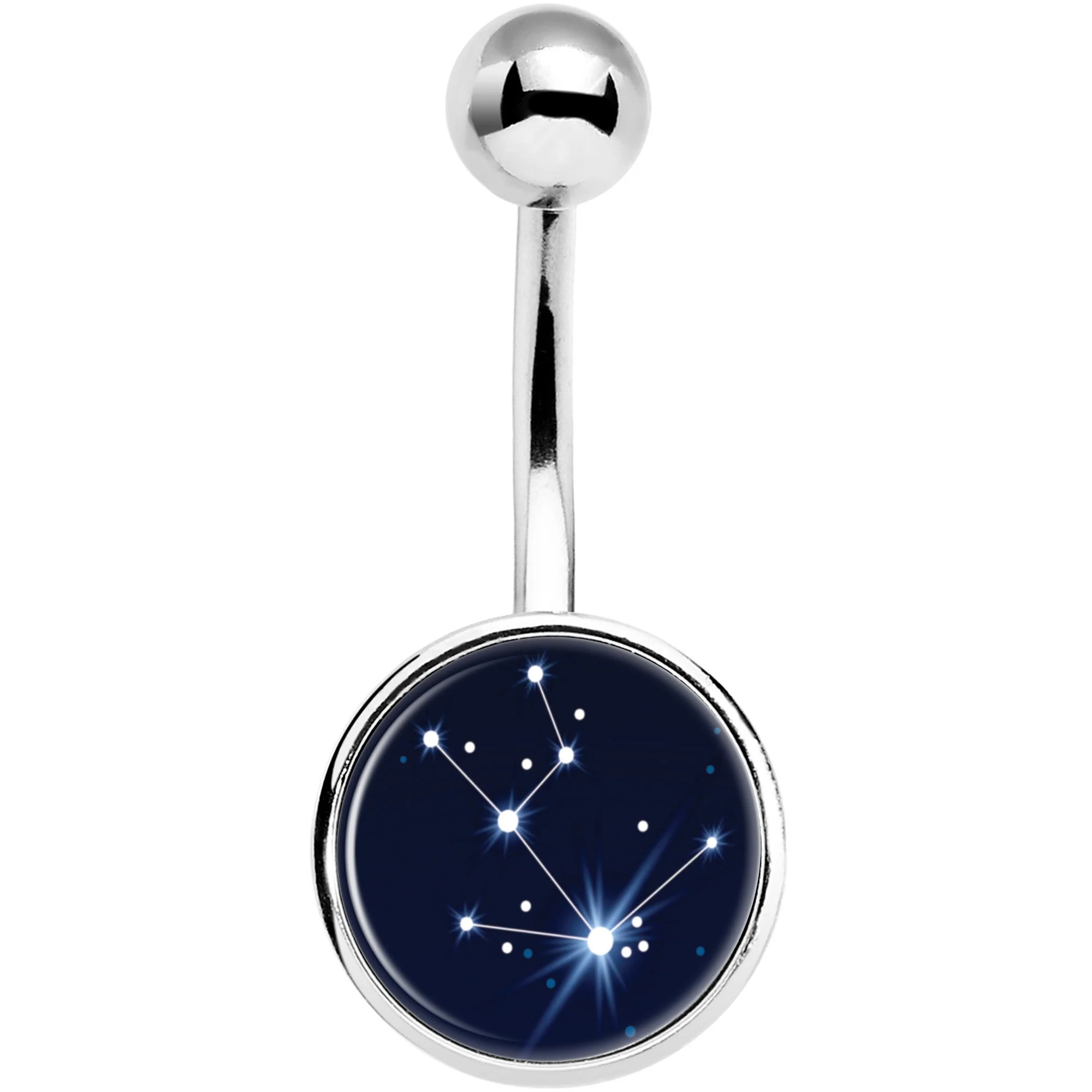 Zodiac Constellation Taurus Belly Ring - Image 2