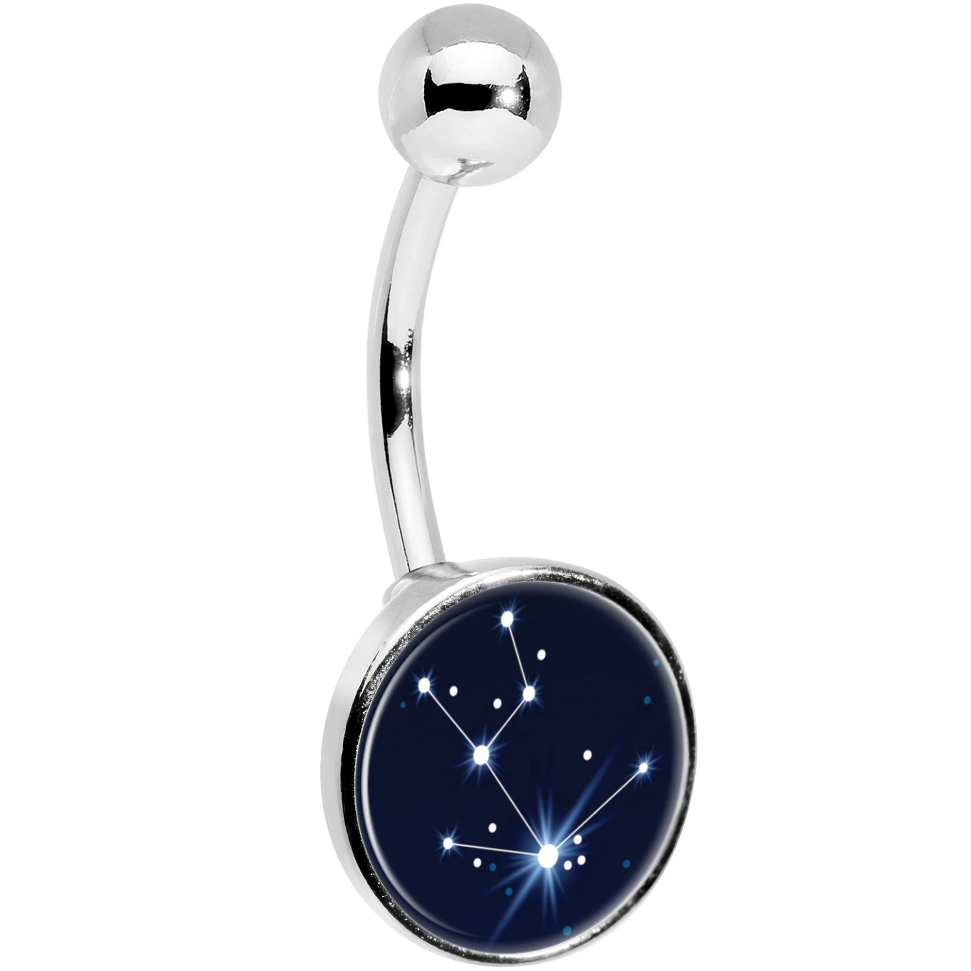 Zodiac Constellation Taurus Belly Ring - Image 3